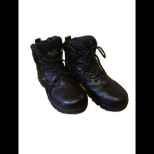 Thorogood Mens 8.5 Tactical Black Leather Boots 6in Waterproof Side Zip